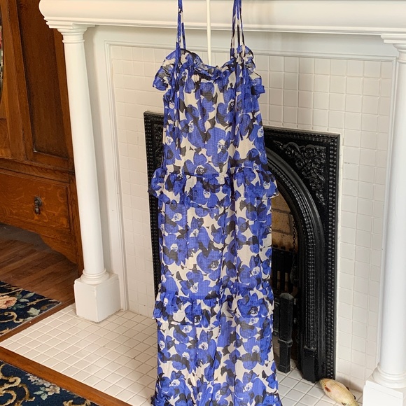 Who What Where strappy‎ tiered long dress. NWT. - Picture 1 of 3
